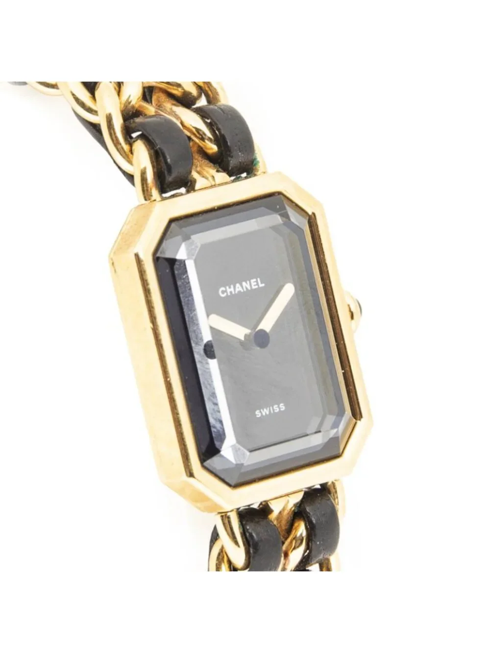 Chanel Premier Black Gold Plated Bracelet Watch